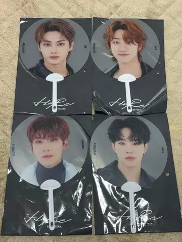 SEVENTEEN HARE 스켈레톤 부채 4개 세트