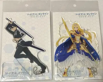 키리토 앨리스 아크릴 마스코트 소드 아트 온라인 앨리시제이션