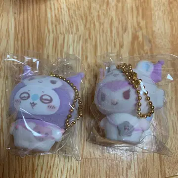 산리오 치이카와 (먼작귀) 플로키 마스코트 쿠로미 모몽가 2개 세트