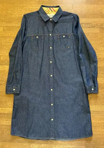 아놀드 파머 데님 셔츠 원피스 긴팔