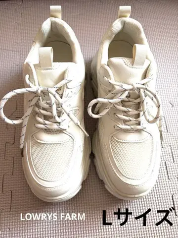 통굽 스니커즈 L 사이즈(24.5~25cm)