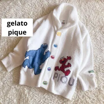 새상품급 젤라또피케 자카드 숄 가디건 세서미 스트릿