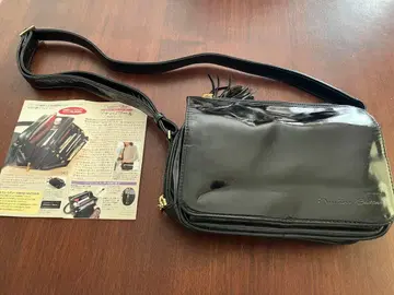 마담 나딘느 쁘띠 느와르 에나멜 미니백 여성용