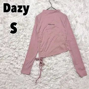 DAZY 데이지 문자 그래픽 모크넥 풀오버 티