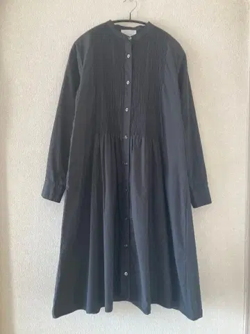 미디우미 솔리드 midi-umi 핀턱 원피스 블랙