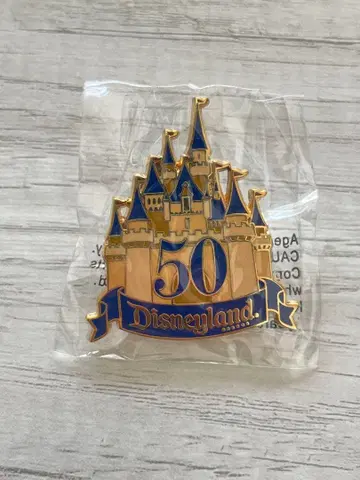캘리포니아 디즈니랜드 50주년 핀 배지 초레어