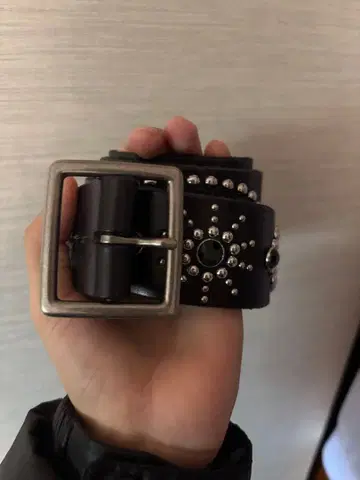 HTC 스타일 스터드 벨트 허리 팬츠 AGEM