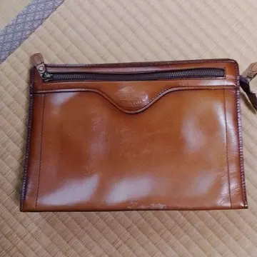 BRELIOS 브라운 가죽 클러치백 토요오카 가방