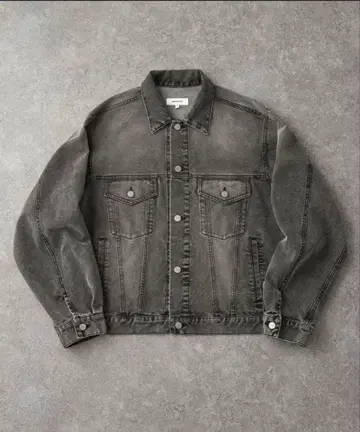 블랙 데님 자켓 M 사이즈