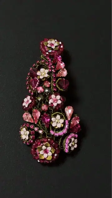 미하엘 네그린 꽃 모티브 레이스 머리핀