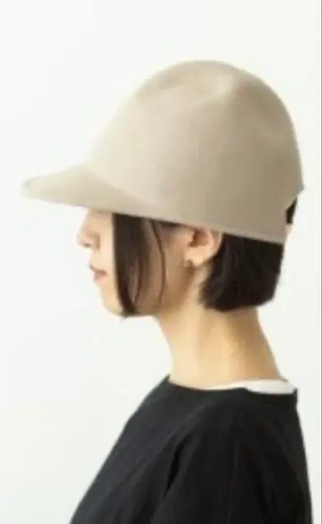 울 캡 아이보리 베이지 여성용 택 포함