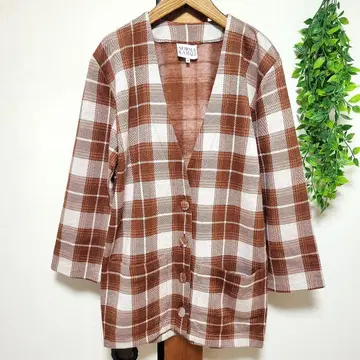 NORMA KAMALI 노마 카말리 체크 무늬 자켓 레나운