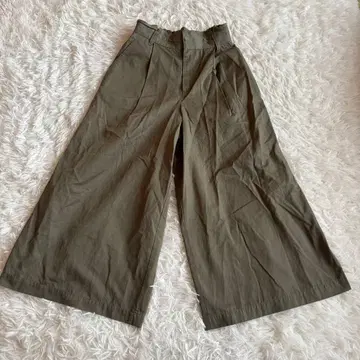 a.v.v 여성용 가우초 팬츠 S 면 코튼 카키 이토킨