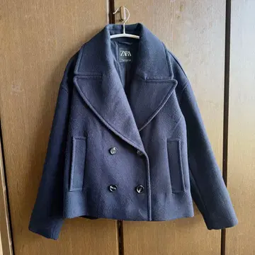ZARA 숏 기장 더블 브레스트 코트 s