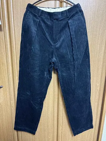 코듀로이 블랙 와이드 팬츠 M 사이즈