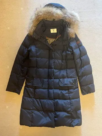 AIGLE 퍼 후드 다운 롱 자켓