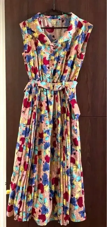 풀 스튜디오 아리비에 꽃무늬 플라워 롱 원피스 38 사이즈