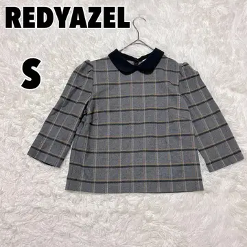 REDYAZEL 레이디 아젤 (S) 체크 무늬 블라우스