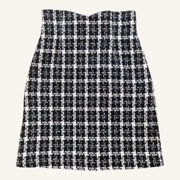 프로포션 바디 드레싱 스커트 블랙 트위드 하이웨스트