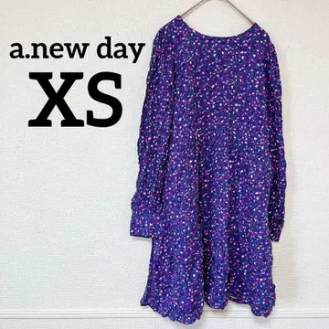 선착순 a.new day [ XS ] 꽃무늬 긴팔 원피스 원피스 꽃무늬