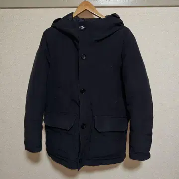 UNIQLO 유니클로 보온 후드 논퀼트 다운 자켓 블랙 M