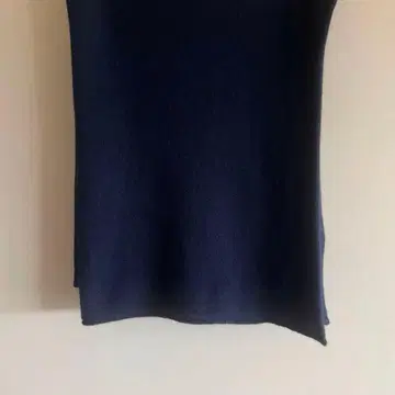 캐시미어 100% 유나이티드 애로우즈 캐시미어 니트 스톨 네이비 대형