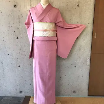 순수 실크 이로무지 삼중문 이중 기모노 화장 71 가슴 너비 넓음