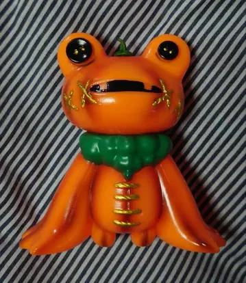 Elfrog 공방 형광 오렌지 호박 테치