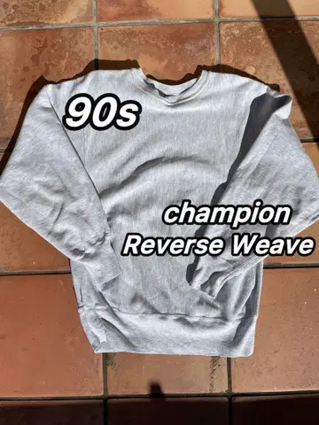 90s Champion REVERSE WEAVE 무지 그레이