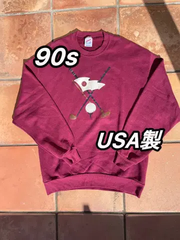 90s USA JERZEES 맨투맨 버건디