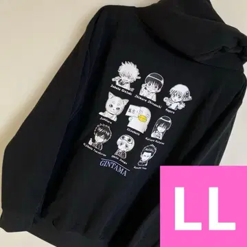 은혼 후드티 풀오버 블랙 LL 남성용 상의 레어 긴팔