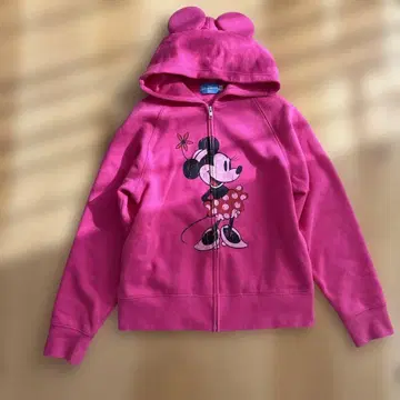 Disney 미니 마우스 후드티 S 핑크
