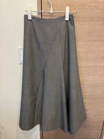 Noble 모헤어 MIX 포플린 롱 스커트