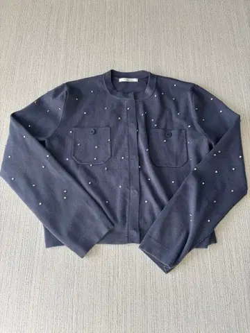 미사용 CADUNE 큐빅 가디건