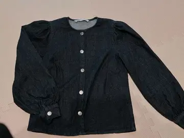 ZARA 퍼프 슬리브 데님 자켓