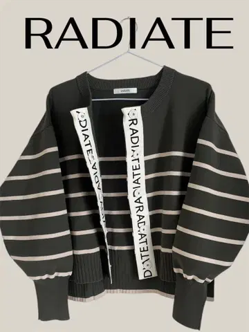 새상품급 RADIATE 스트라이프 패턴 니트 가디건 긴팔 상의