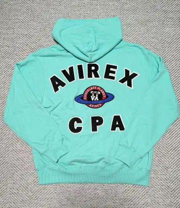 AVIREX 초콜릿 플래닛 후드티 민트 그린
