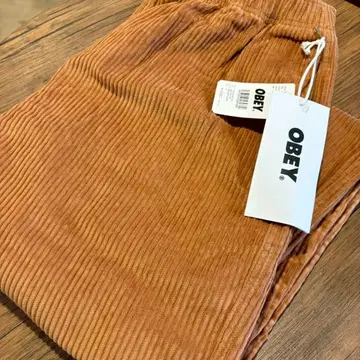 OBEY 오베이 코듀로이 이지 팬츠 브라운
