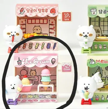 한국 한정판 농담곰 나가노의 곰 피규어 스탬프 디오라마 피규어