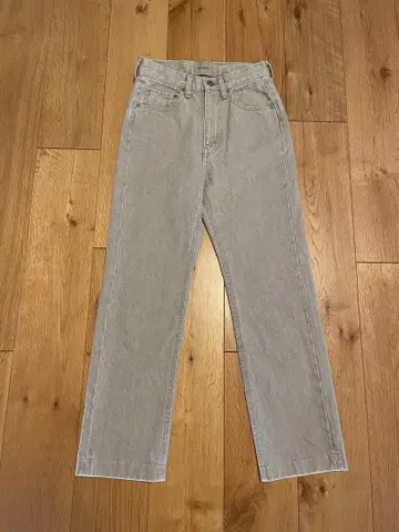 THE SHISHIKUI/BASIC JEANS/베이지/스트레이트 데님