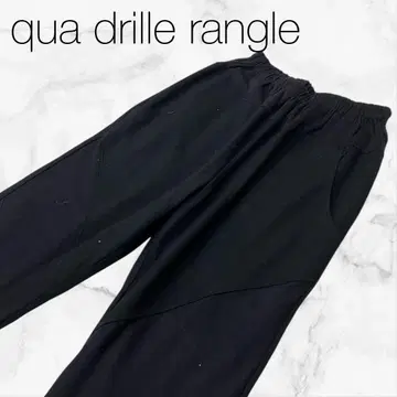 [카드리엘] 하의 바지 팬츠 블랙 스트레이트 허리밴딩 울 소재