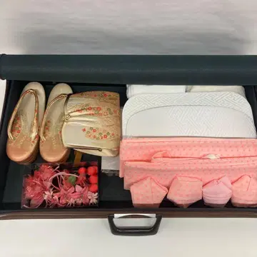 하레기노 마루쇼 성인식 잡화 세트 백 조리 머리 장식 백 포함