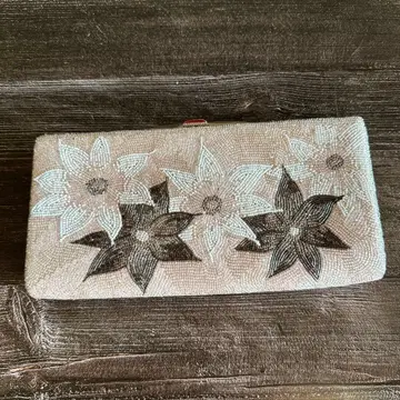 꽃무늬 비즈 자수 클러치백 기모노 가방 파티백 기모노 가방 핑크 계열