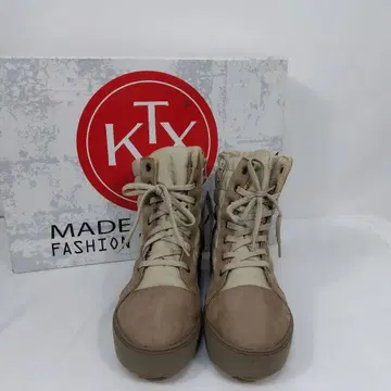 (23.5cm) KTX 이탈리아제 MAKO 아이보리 하이컷 부츠