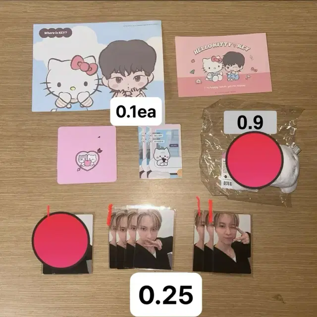 샤이니 앨범 엽서 더모멘트 태민 팝업 키 꿍댕이 헬로키티 엽서 입장포카