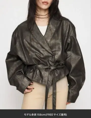 LAGUA GEM 가죽 자켓