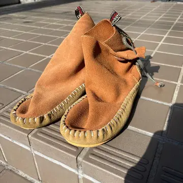 브라운 스웨이드 모카신