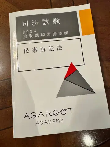 아갈루트 사법시험 2024 중요문제습득강좌 민사소송법