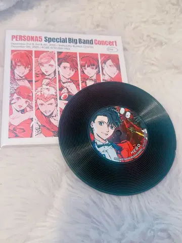 페르소나 5 콘서트 기념 굿즈 레코드풍 코스터 아케치 료 주인공 HERO