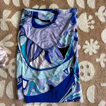 EMILIO PUCCI 블루 계열 타이트 스커트